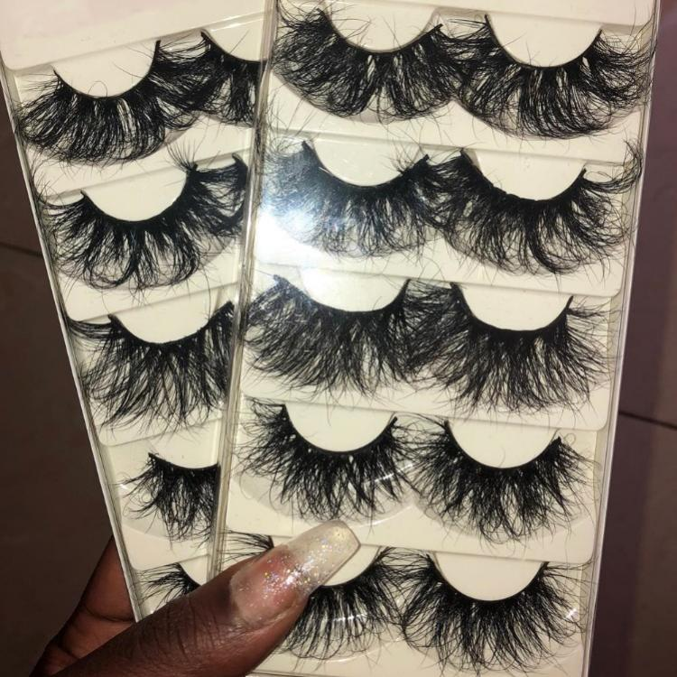 Pecamei False eyelashes 10 sets, 12-20mm wholesale 5D false mink eyelashes, fluffy natural volumizing eyelashes, independent packaging artificial mink eyelashes  